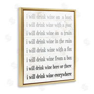 Stupell Studio | I Drink Wine Everywhere Phrase