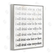 Stupell Studio | I Drink Wine Everywhere Phrase