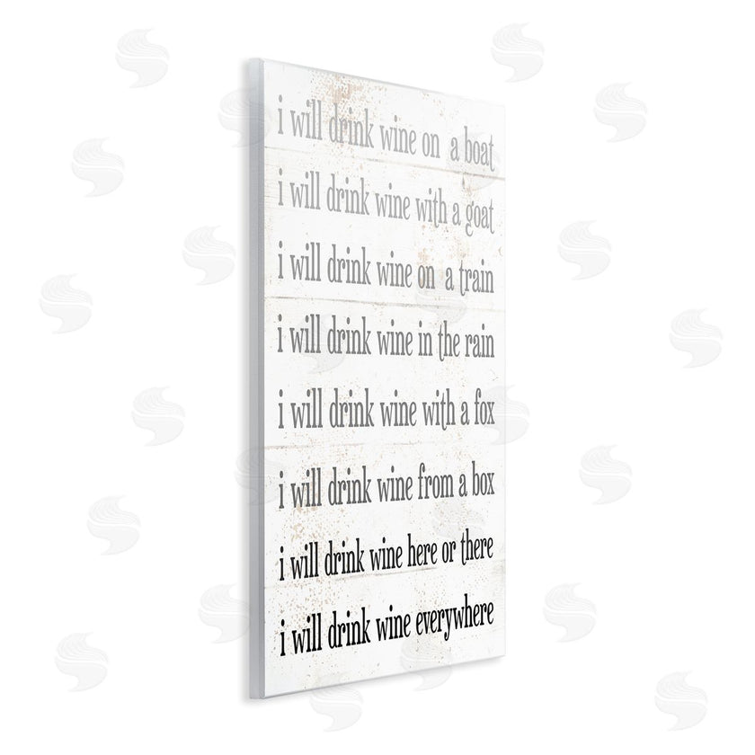Stupell Studio | I Drink Wine Everywhere Phrase