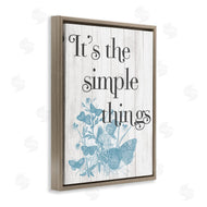 Stupell Studio | Simple Things Quote with Butterflies