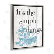 Stupell Studio | Simple Things Quote with Butterflies