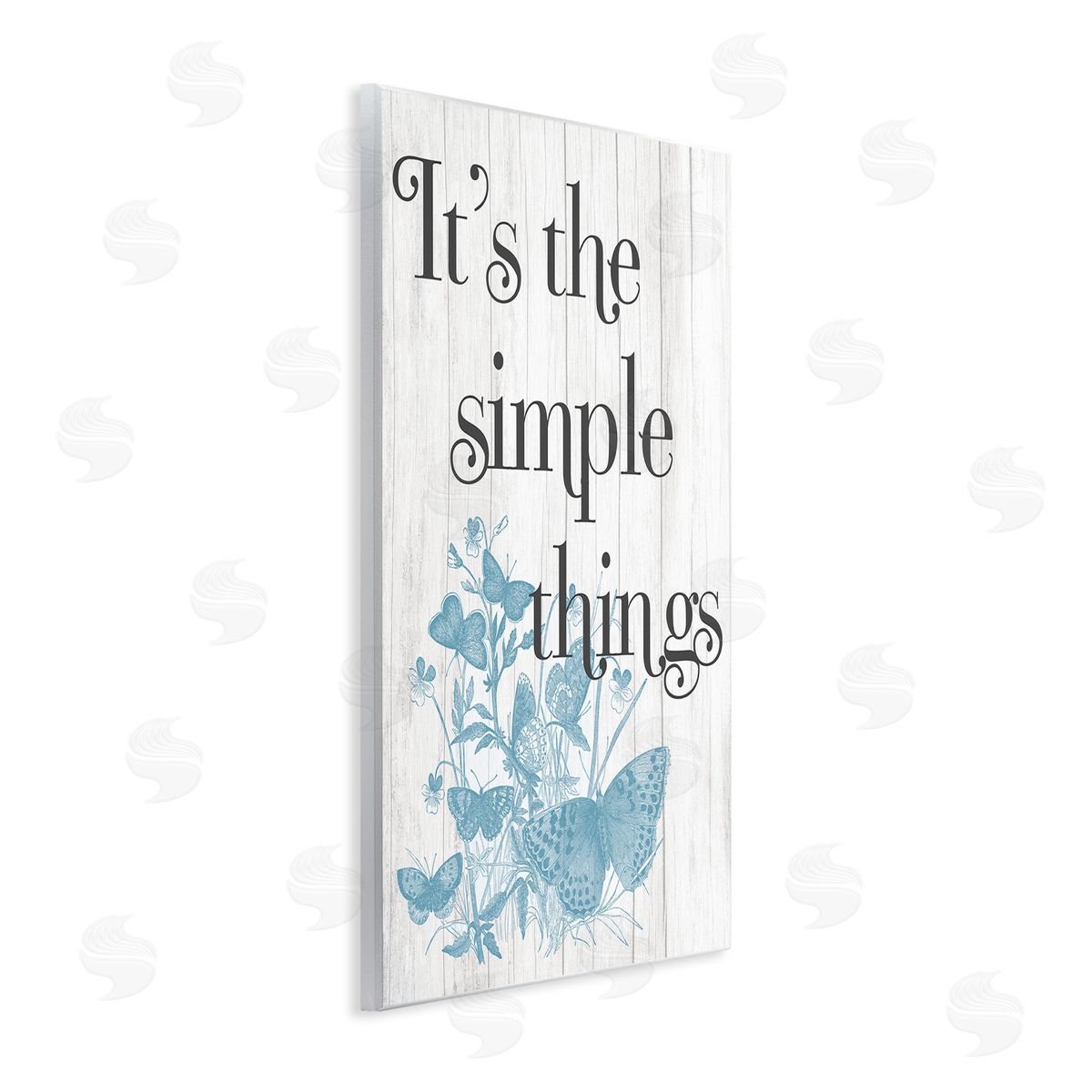 Simple Things Quote with Butterflies Wood Plaque Wall Art, Home Decor by Stupell Studio