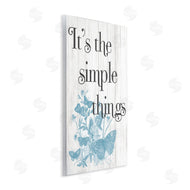 Stupell Studio | Simple Things Quote with Butterflies
