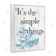 Stupell Studio | Simple Things Quote with Butterflies