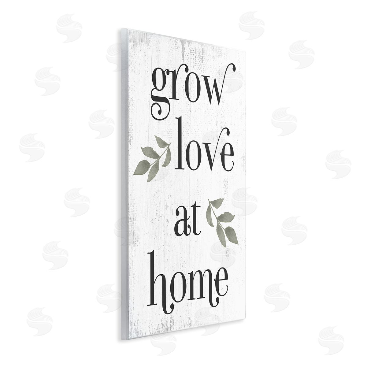 Grow Love at Home Quote Wood Plaque Wall Art, Home Decor by Stupell Studio