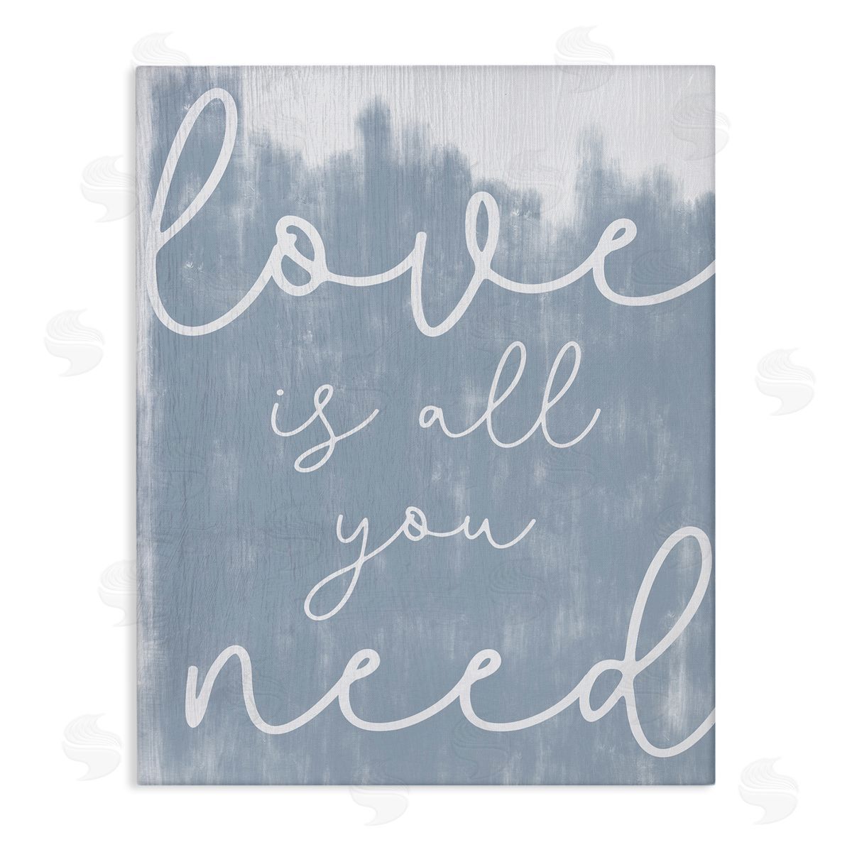 Love Is All You Blue Canvas Wall Art, Home Decor by Stupell Studio