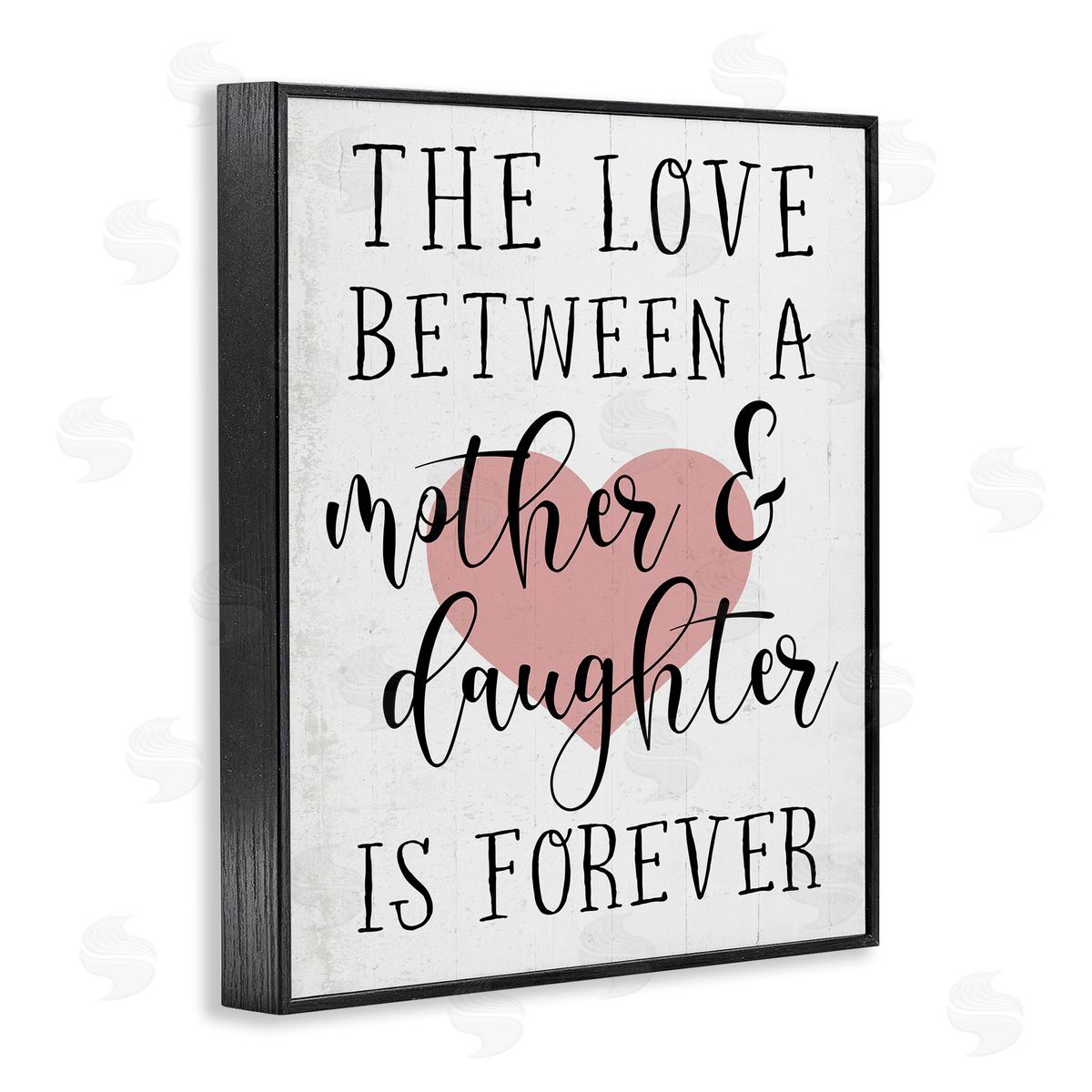 Love Between Mother and Daughter Black Frame Print Wall Art, Home Decor by Stupell Studio