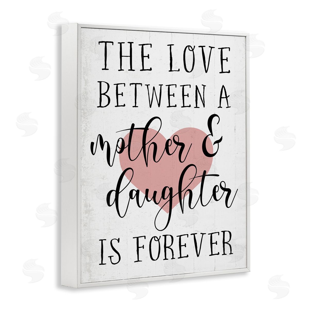 Love Between Mother and Daughter White Frame Print Wall Art, Home Decor by Stupell Studio