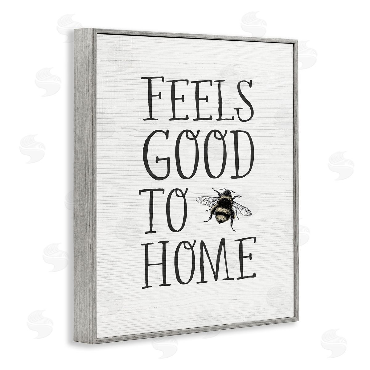 Good to Bee Home Pun Grey Frame Print Wall Art, Home Decor by Stupell Studio
