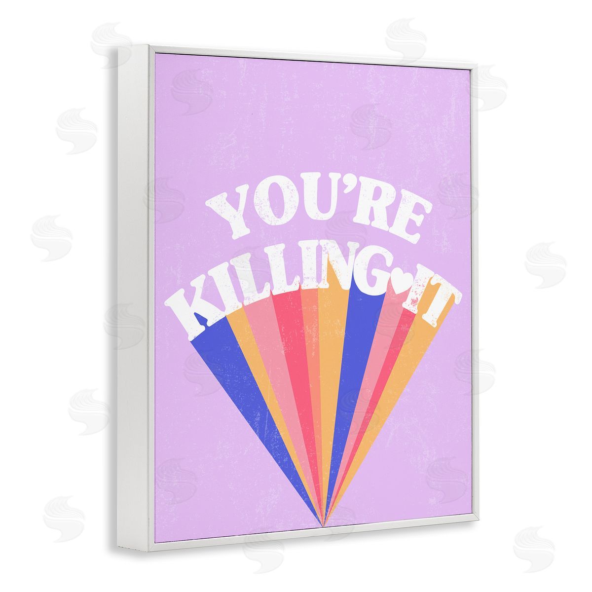 You're Killing It Retro Pop White Frame Print Wall Art, Home Decor by Stupell Studio