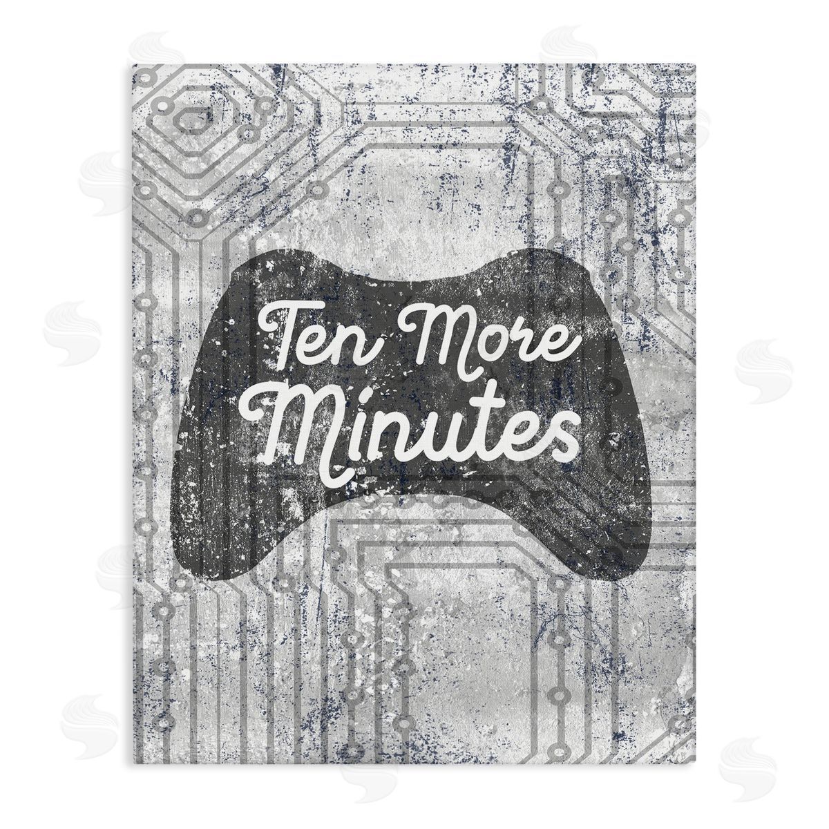 Ten More Minutes Video Games Canvas Wall Art, Home Decor by Stupell Studio