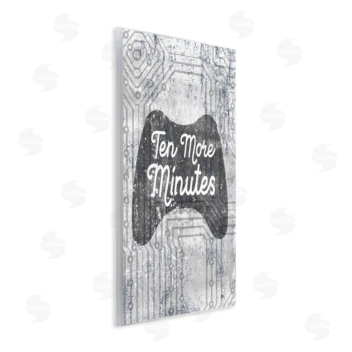 Ten More Minutes Video Games Wood Plaque Wall Art, Home Decor by Stupell Studio