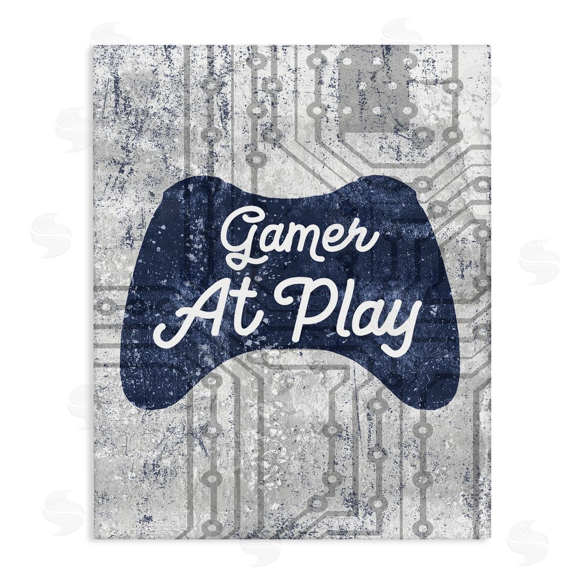 Gamer at Play Video Games Canvas Wall Art, Home Decor by Stupell Studio