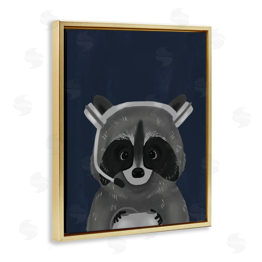 Stupell Studio | Racoon with Gaming Headset
