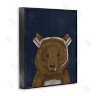 Stupell Studio | Bear with Gaming Headset