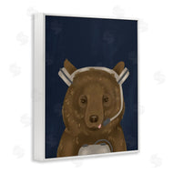 Stupell Studio | Bear with Gaming Headset