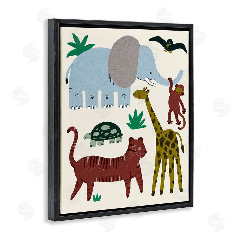 Stupell Studio | Colorful Safari Animal Friends