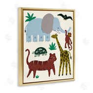 Stupell Studio | Colorful Safari Animal Friends