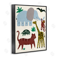 Stupell Studio | Colorful Safari Animal Friends