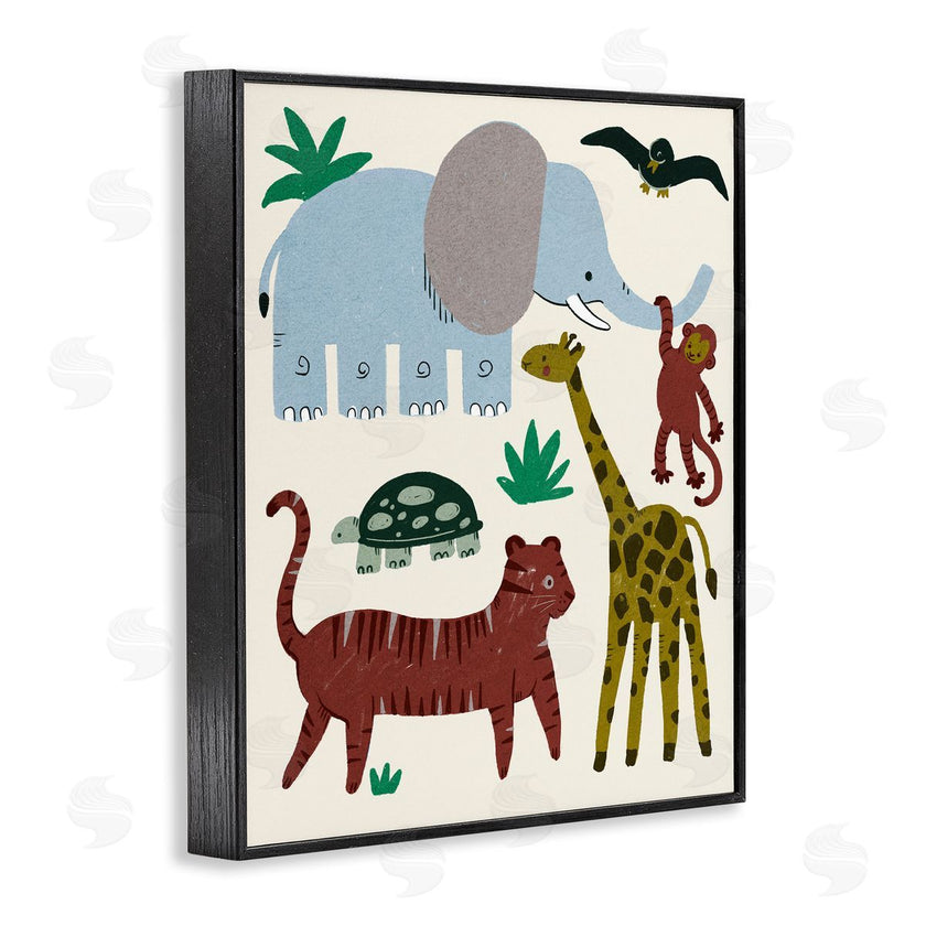 Stupell Studio | Colorful Safari Animal Friends