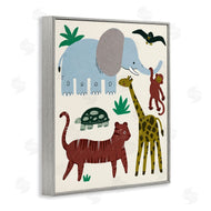 Stupell Studio | Colorful Safari Animal Friends