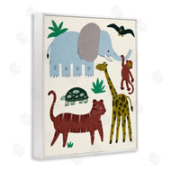 Stupell Studio | Colorful Safari Animal Friends
