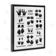 Stupell Studio | Children's Rustic Dinosaur Track Chart