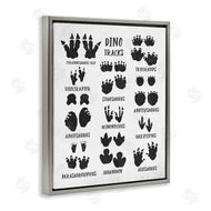 Stupell Studio | Children's Rustic Dinosaur Track Chart