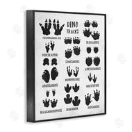 Stupell Studio | Children's Rustic Dinosaur Track Chart