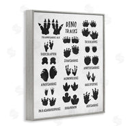 Stupell Studio | Children's Rustic Dinosaur Track Chart