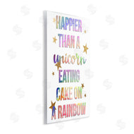 Stupell Studio | Happier Than Unicorn Eating Cake
