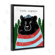 Stupell Studio | Little Explorer and Black Bear