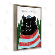Stupell Studio | Little Explorer and Black Bear