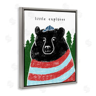 Stupell Studio | Little Explorer and Black Bear