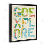 Stupell Studio | Go Explore Map Typography