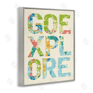Stupell Studio | Go Explore Map Typography