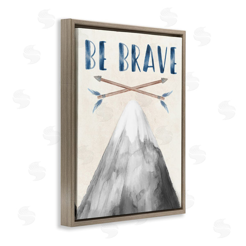 Stupell Studio | Be Brave Mountain & Arrows