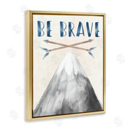 Stupell Studio | Be Brave Mountain & Arrows
