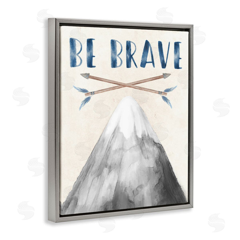 Stupell Studio | Be Brave Mountain & Arrows