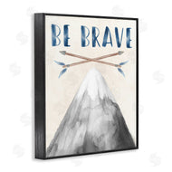 Stupell Studio | Be Brave Mountain & Arrows