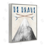 Stupell Studio | Be Brave Mountain & Arrows