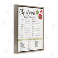 Stupell Studio | Seasonal Christmas Word Scramble