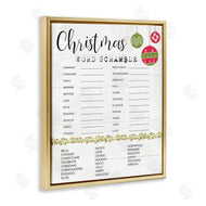 Stupell Studio | Seasonal Christmas Word Scramble