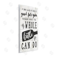 Stupell Studio | Glass or Bottle of Wine Funny
