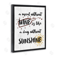 Stupell Studio | A Meal Without Wine Humor