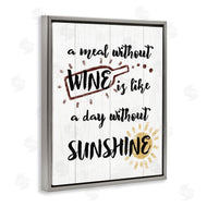 Stupell Studio | A Meal Without Wine Humor