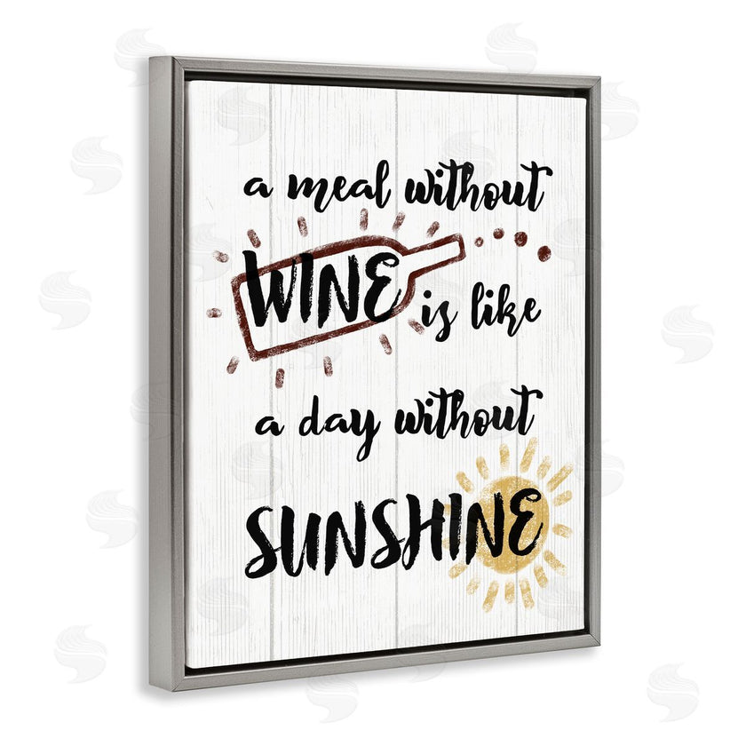 Stupell Studio | A Meal Without Wine Humor