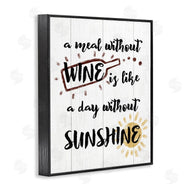 Stupell Studio | A Meal Without Wine Humor