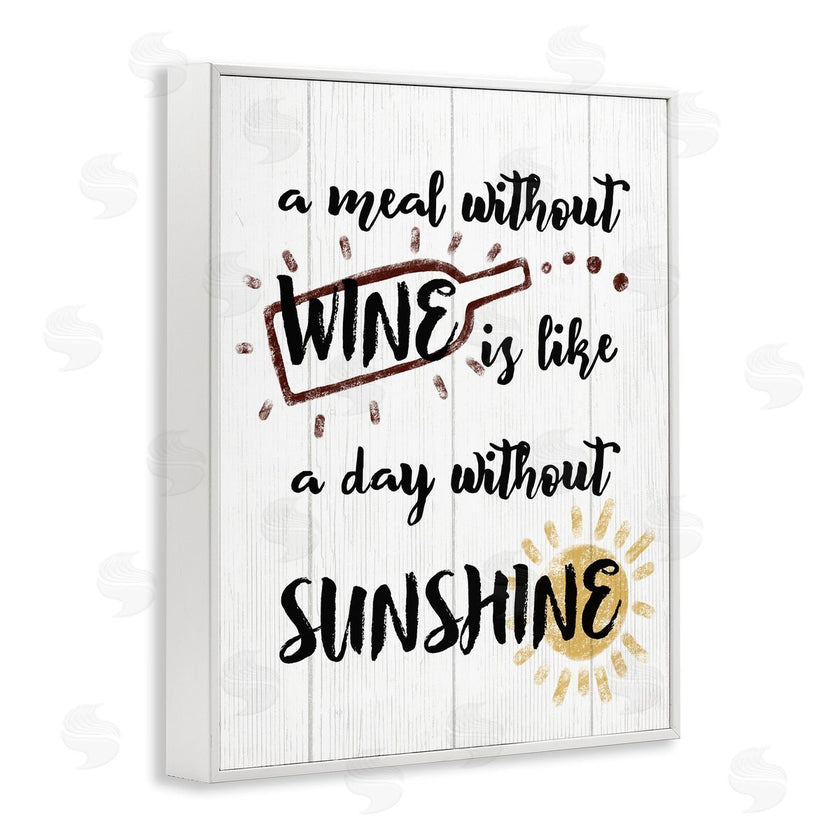 Stupell Studio | A Meal Without Wine Humor
