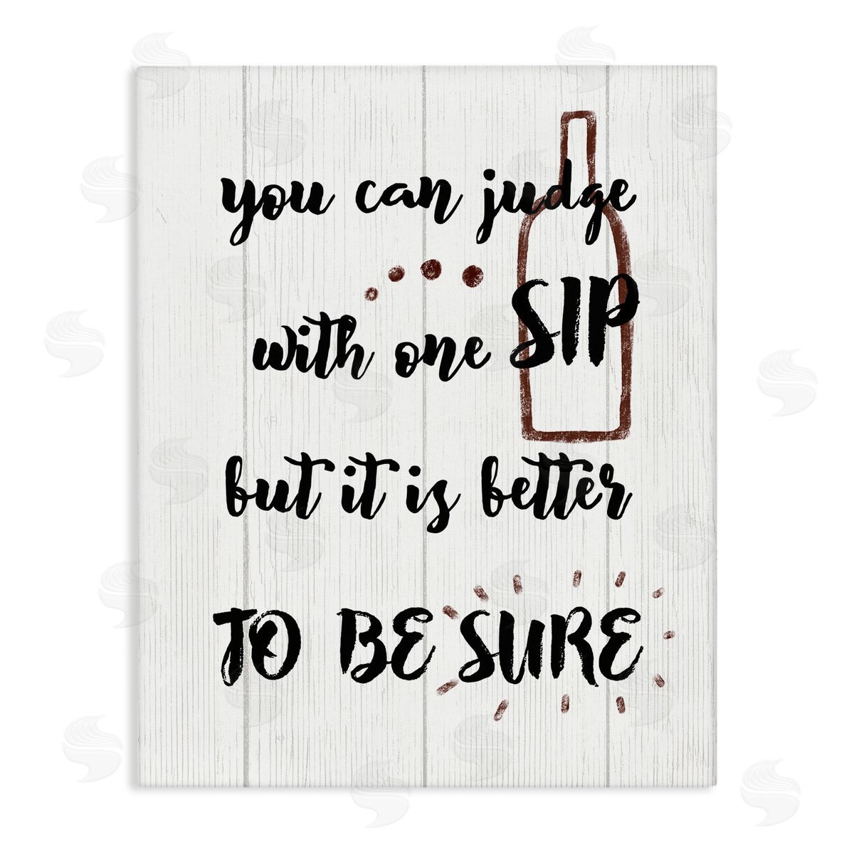 Drinking Humor Judge with Sip Canvas Wall Art, Home Decor by Stupell Studio